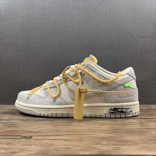 【360】[DJ0950-109]-[OW X SB DUNK LOW LOT 39 OF 50 SAIL/NEUTRAL GREY/AMARILLO]-[UNSIEX:36-46]