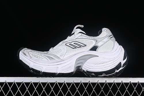 【480】[W2MV29110]-[BA*LEN*CIAGA TRACK SNEAKER WHITE/SILVER/BLACK]-[WOMAN:35-39]-[MAN:40-46]