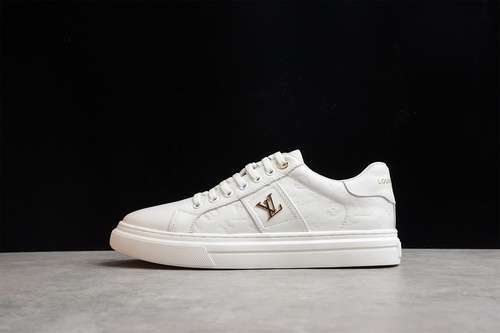 【480】[L*V TIME OUT SNEAKERS WHITE/WHITE/GOLD]-[MAN:38-44]
