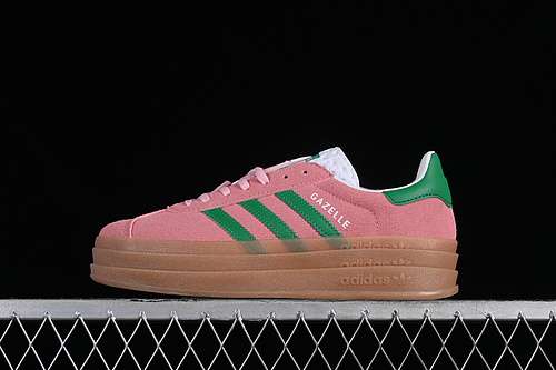 【250】[IE0420]-[ORIGINALS GAZELLE BOLD TRUE PINK/GREEN/CLOUD WHITE]-[WOMAN:36-40]