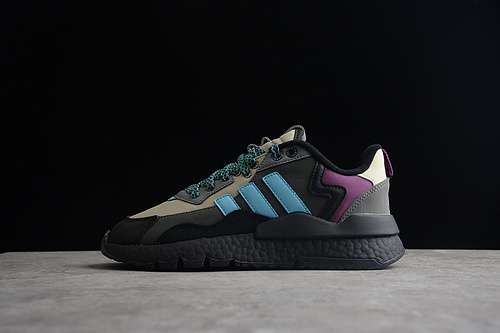 【280】[FZ3665]-[NITE JOGGER SHOES BLACK/DARK GRAY/PURPLE/BLUE]-[WOMAN:36-39]-[MAN:40-45]