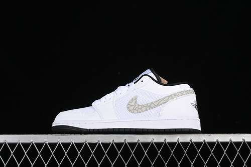 【260】[338145-110]-[AIR JORDAN 1 LOW WHITE/ANTHRACITE]-[WOMAN:36-39]-[MAN:40-46]