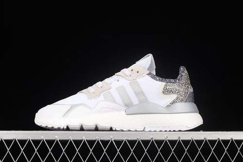 【280】[FW6695]-[NITE JOGGER BOOST SHOES CLOUD WHITE/CORE BLACK/LIGHT GREY]-[WOMAN:36-39]-[MAN:40-45]