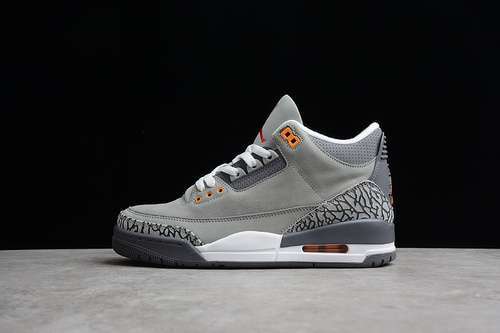 【430】[CT8532-012]-[AIR JORDAN 3 RETRO 2021 SILVER/LIGHT GRAPHITE/ORANGE PEEL/SPORT RED]