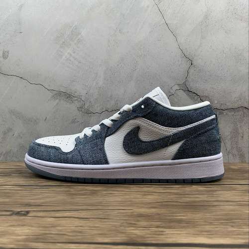【300】[315921-141]-[AIR JORDAN 1 RETRO LOW DENIM WHITE/WHITE/DENIM]-[WOMAN:36-39]-[MAN:40-45]