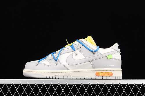 【470】[DM1602-112]-[DUNK LOW OFF-WHITE LOT 10 SAIL/NEUTRAL GREY-BATTLE BLUE]-[UNISEX:36-47.5]