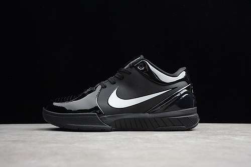 [344335-001]-[ZOOM KOBE 4 PROTRO BASKETBALL SHOES BLACK/BLACK/WHITE]-[MAN:40-46]