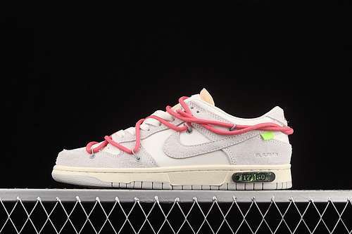 【430】[DJ0950-117]-[OW X SB DUNK LOW LOT 17 OF 50 SAIL/NEUTRAL GREY/HYPER PINK]-[UNISEX:36-45]
