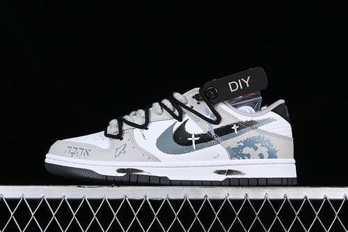 【310】[FD0661-100]-[SB DUNK LOW WHITE/GREY/BLACK]-[WOMAN:36-39]-[MAN:40-46]
