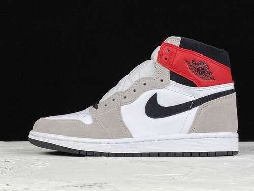 【650】[555088-126]-[AIR JORDAN 1 RETRO HIGH OG WHITE/BLACK-LIGHT SMOKE GREY]