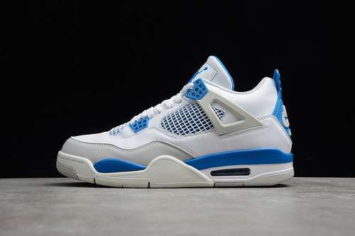 【520】[308497-105]-[AIR JORDAN 4 RETRO MILITARY BLUE 2012 WHITE/MILITARY BLUE-NTRL GREY]-[MAN:40-46]