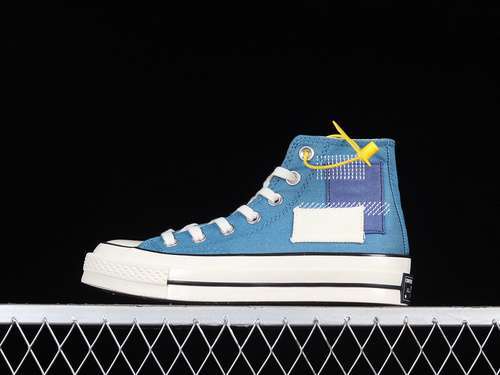 【250】[A00733C]-[CHUCK TAYLOR ALL-STAR 70S HIGH PATCHWORK BLUE/WHITE/BLACK]-[WOMAN:35-39]-[MAN:40-44]