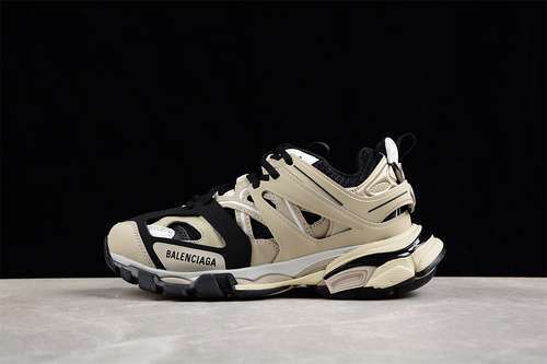 【560】[W3AC48071]-[BA*LEN*CIAGA TRACK SNEAKER WHITE/BLACK/BROWN]-[WOMAN:35-39]-[MAN:40-46]