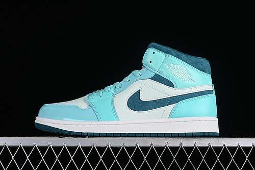 【340】[DZ3745-300]-[AIR JORDAN 1 MID SE BLEACHED TURQUOISE/BARELY GREEN/SAIL/SKY TEAL]-[35.5-46]