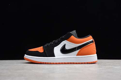 [69-67-76]-[553558-128]-[AIR JORDAN 1 LOW SHATTERED BACKBOARD BLACK/WHITE-STARFISH]