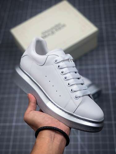 [ALE*XANDER MCQUEEN SHOES WHITE/GREY/SILVER]-[WOMAN:35-39]-[MAN:40-45]