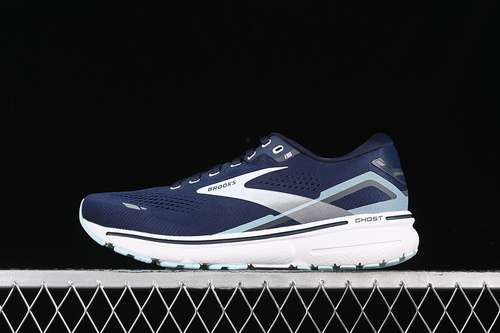 【280】[1203802A450]-[BROOKS GHOST 15 WHITE/SILVER/BLUE]-[MAN:40-45]