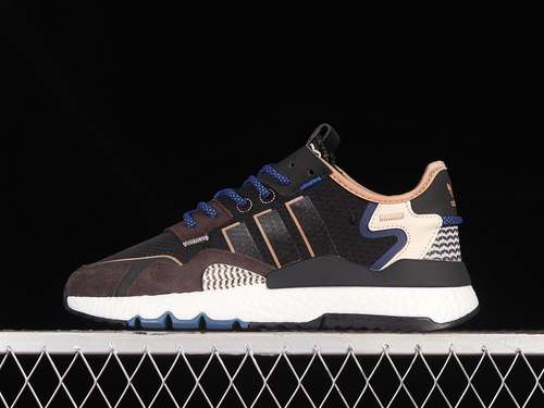 【280】[IE1922]-[NITE JOGGER BOOST BLACK/WHITE/BLUE]-[WOMAN:36-39]-[MAN:40-45]