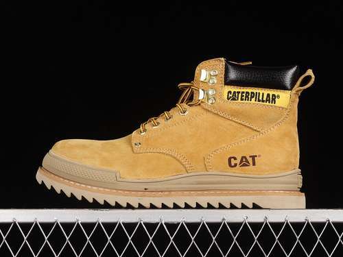 【340】[P722626]-[CAT 2022SS MID CASUAL MARTENS BOOTS YELLOW/YELLOW/BLACK]-[MAN:39-44]