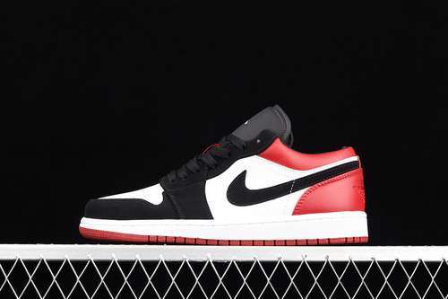 【320】[553558-116]-[AIR JORDAN 1 LOW BLACK TOE WHITE/BLACK-GYM RED]-[WOMAN:36-39]-[MAN:40-46]