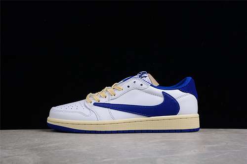 【380】[DM9868-218]-[TRAVIS SCOTT X AIR JORDAN 1 LOW SAIL/WHITE/ROYAL BLUE]-[UNSIEX:36-47.5]
