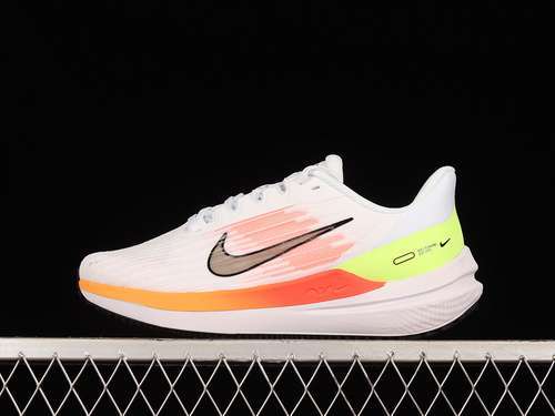 【290】[DD6203-100]-[ZOOM WINFLO 9 WHITE/ORANGE/BLACK-FLUORESCENT GREEN]-[MAN:39-45]