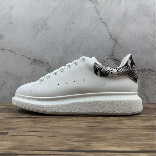 【340】[ALE*XANDER MCQUEEN SHOES WHITE/WHITE/BLACK]-[WOMAN:35-39]-[MAN:40-45]