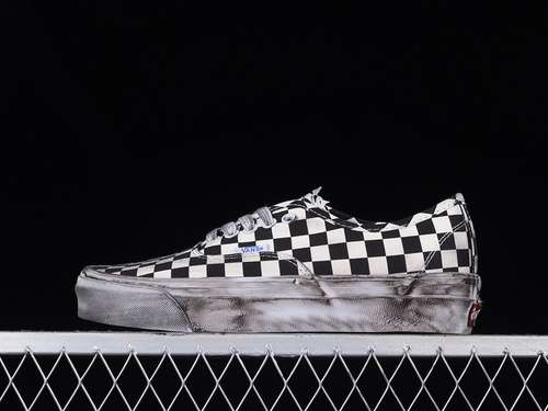 【250】[VN0A5FBD95Y]-[AUTHENTIC LX STRESSED BLACK CHECKERBOARD BLACK/WHITE]-[WOMAN:35-39]-[MAN:40-44]