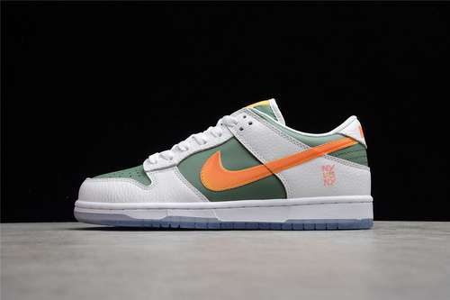 【400】[DN2489-300]-[SB DUNK LOW NY VS NY WHITE/GREEN/ORANGE]-[WOMAN:36-39]-[MAN:40-47.5]