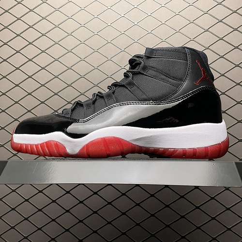 【500】[378037-061]-[AIR JORDAN 11 RETRO BRED 2019 BLACK/WHITE/VARSITY RED]-[MAN:40.5-47.5]