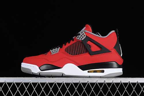 【440】[308497-60]-[AIR JORDAN 4 RETRO TORO BRAVO FIRE RED/WHITE/BLACK/CEMENT GREY]-[MAN:40-47.5]