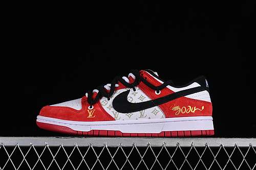 【380】[SJ2068-231]-[SB DUNK LOW WHITE/GREY/BLACK/RED]-[WOMAN:36-39]-[MAN:40-45]