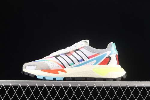 【320】[H03084]-[RETROPY P9 SHOES WHITE RAINBOW ASH PEARL/BLUE/RED BOX/DASH GREEN]-[UNISEX:36-45]