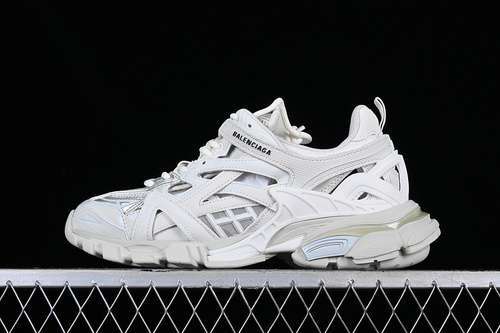 【600】[W2GN19000]-[BA*LEN*CIAGA TRACK.2 4.0 WHITE/GREY/SILVER]-[WOMAN:35-39]-[MAN:40-46]