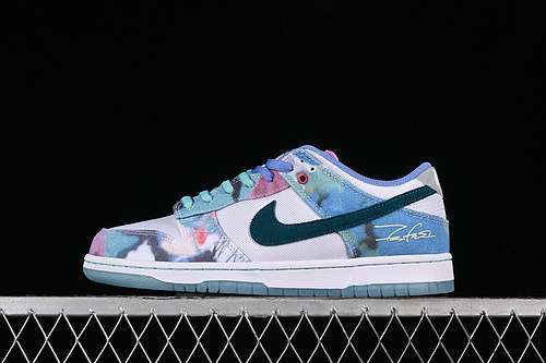 【430】[HF6061-400]-[FUTURA X DUNK SB LOW BLEACHED AQUA/GEODE TEAL/WHITE]-[MAN:40-47.5]