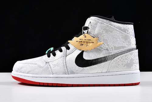 【600】[CU2804-100]-[ST CLOT X AIR JORDAN 1 MID FEARLESS WHITE/BLACK-RED]-[MAN:40-46]