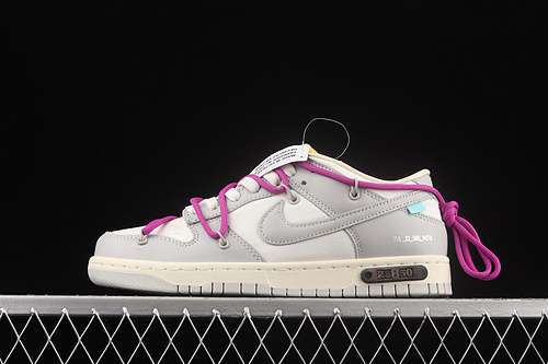 【430】[DM1602-111]-[OW X SB DUNK LOW LOT 28 OF 50 SAIL/NEUTRAL GREY/HYPER VIOLET]-[UNISEX:36-47.5]