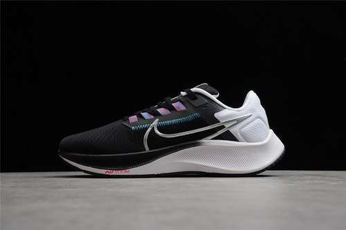 【280】[CW7356-003]-[AIR ZOOM PEGASUS 38 BLACK/WHITE/CHLORINE BLUE/METALLIC SILVER]-[UNISEX:36-45]