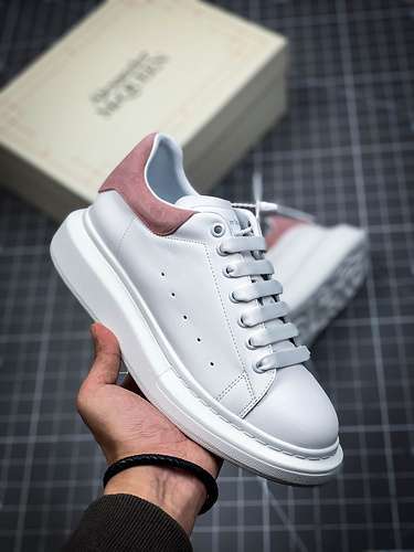 【350】[ALE*XANDER MCQUEEN SOLE SNEAKERS WHITE/PINK]-[WOMAN:36-39]-[MAN:40-44]