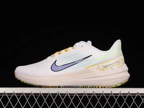 【280】[DR8802-100]-[AIR WINFLO 9 PREMIUM BACK IN A WINK WHITE/BARELY GREEN/UNIVERSITY GOLD]