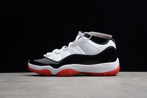 【520】[AV2187-160]-[ST AIR JORDAN 11 LOW WHITE/UNIVERSITY RED-BLACK-TRUE RED]-[MAN:40-46]