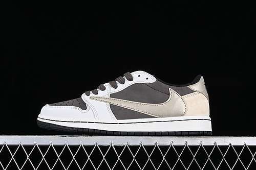 【380】[DM7866-816]-[TRAVIS SCOTT AIR JORDAN 1 LOW OG WHITE/GREY/BROWN]-[WOMAN:36-39]-[MAN:40-47.5]
