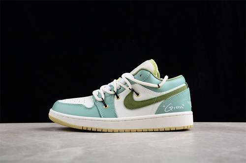 【300】[FD9906-131]-[AIR JORDAN 1 LOW AJ1 GREEN/WHITE]-[WOMAN:36-39]-[MAN:40-47.5]