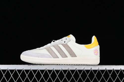 【280】[IE0169]-[KASINA X ADIDAS ORIGINALS SAMBA WHITE/BROWN/YELLOW]-[WOMAN:35-39]-[MAN:40-45]