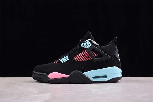 【340】[AQ9129-004]-[AIR JORDAN 4 RETROCANYON PURPLE BLACK/BLUE/PINK]-[WOMAN:36-39]-[MAN:40-47.5]