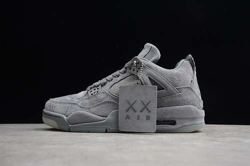 [111-109-120]-[930155-003]-[AIR JORDAN 4 RETRO X KAWS SHOES COOL GREY/WHITE]-[MAN:40-46]
