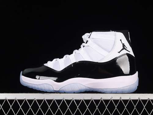 【550】[378037-100]-[OG AIR JORDAN 11 RETRO 2018 WHITE/BLACK-DARK CONCORD]-[WOMAN:36-39]-[MAN:40-47.5]