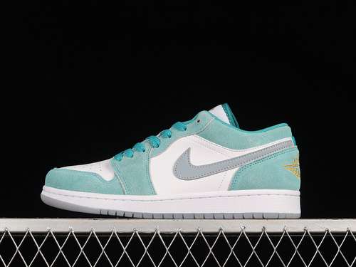 【340】[DN3705-301]-[AIR JORDAN 1 LOW NEW EMERALD/WHITE/LIGHT STEEL GREY]-[MAN:40-45]