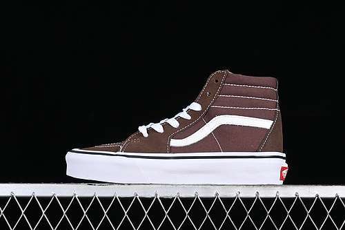 【220】[VN0A5JMJ8EE]-[VANS SK8-HI PRO WHITE/BROWN]-[WOMAN:35-39]-[MAN:40-44]