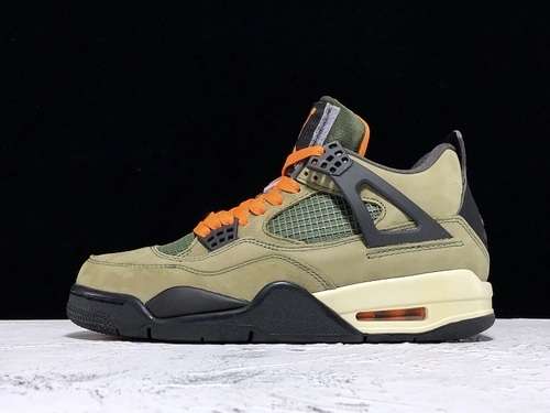 [JBM351-M1]-[H12 UNDEFEATED X AIR JORDAN 4 RETRO OLIVE-OILED/WHITE]-[MAN:40-47.5]